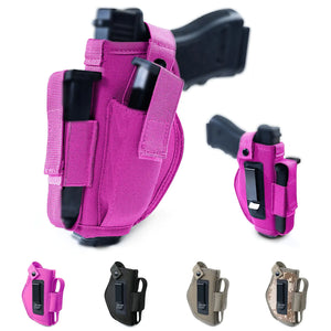 VIGERARI Gun Holsters for Concealed Carry Pistol Holster with Mag Pouch Universal Gun Holster for WomenRight/Left IWB/OWB 9mm Holsters for Men Gun Holder Fits Most Standard Hangguns Mimarta