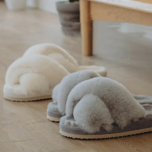 Winter Luxury Fur Slippers Rieworkes