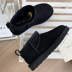 Women's Thick-soled Winter Boots - Warm Short Ankle Shoes Mimarta