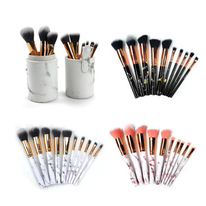 La Canica 10 In 1 Makeup Brush Set With Travel Friendly Container Rieworkes