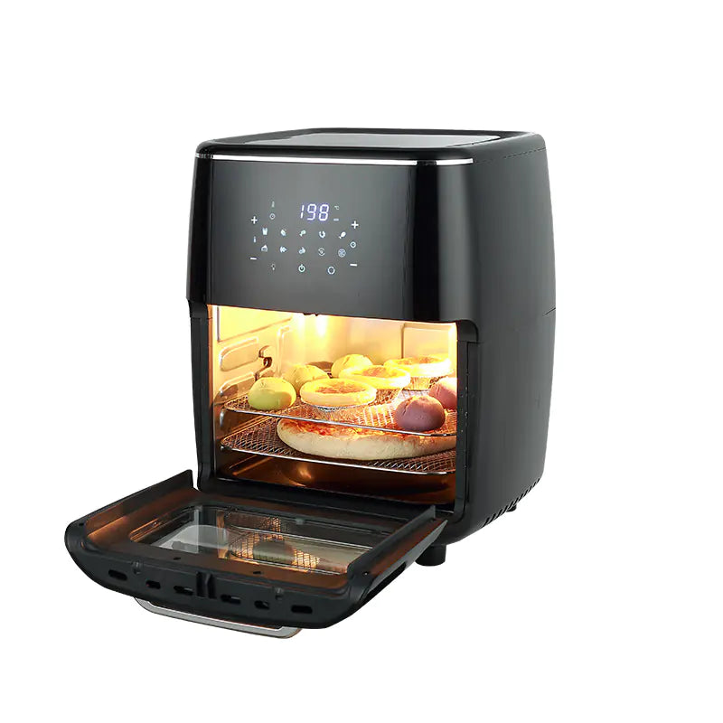 Large Capacity 13L Air Fryer with Transparent Rotating Oven Mimarta