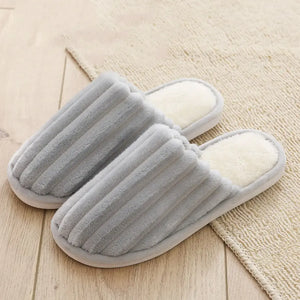 Season Home Warm Couple Plush Slippers Rieworkes