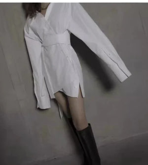Irregular Shirt Dress for Women's Fashion Mimarta