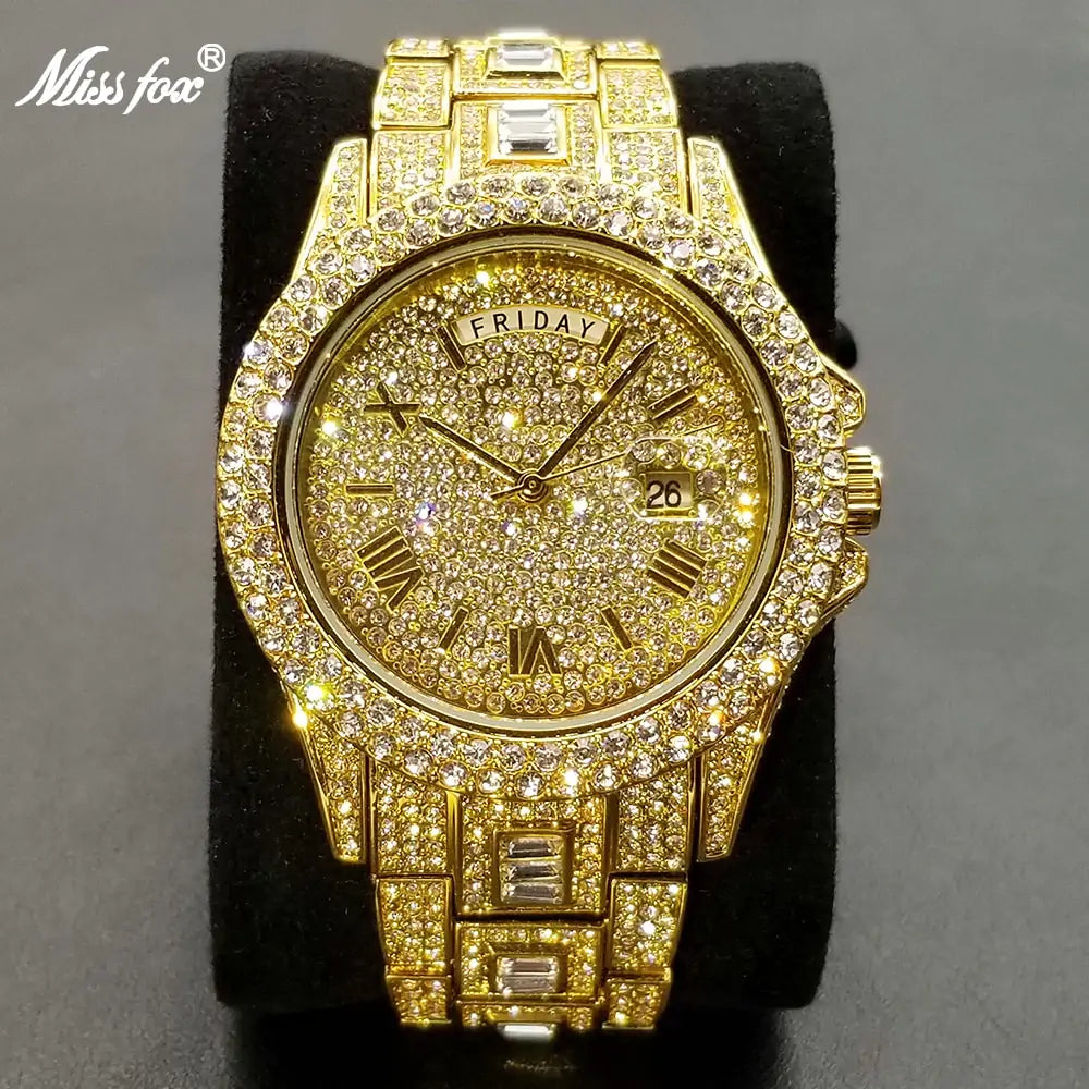 Men's Luxury Crystal Watches Rieworkes