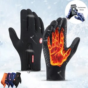 Winter Gloves Touch Screen Riding Motorcycle Sliding Waterproof Sports Gloves With Fleece Mimarta
