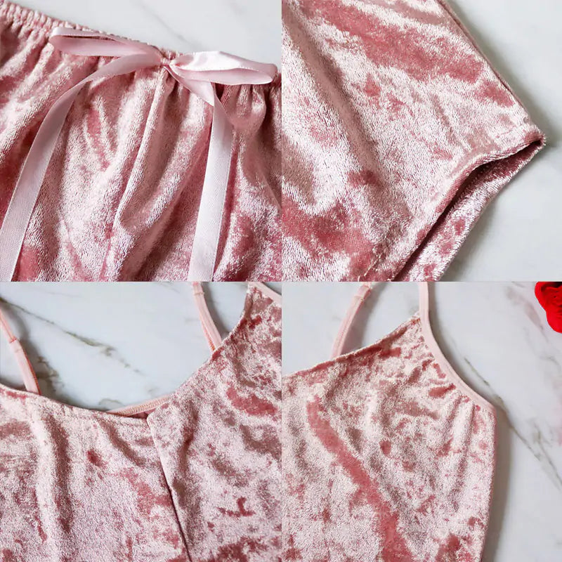 Ladies Satin Pajama Set Rieworkes