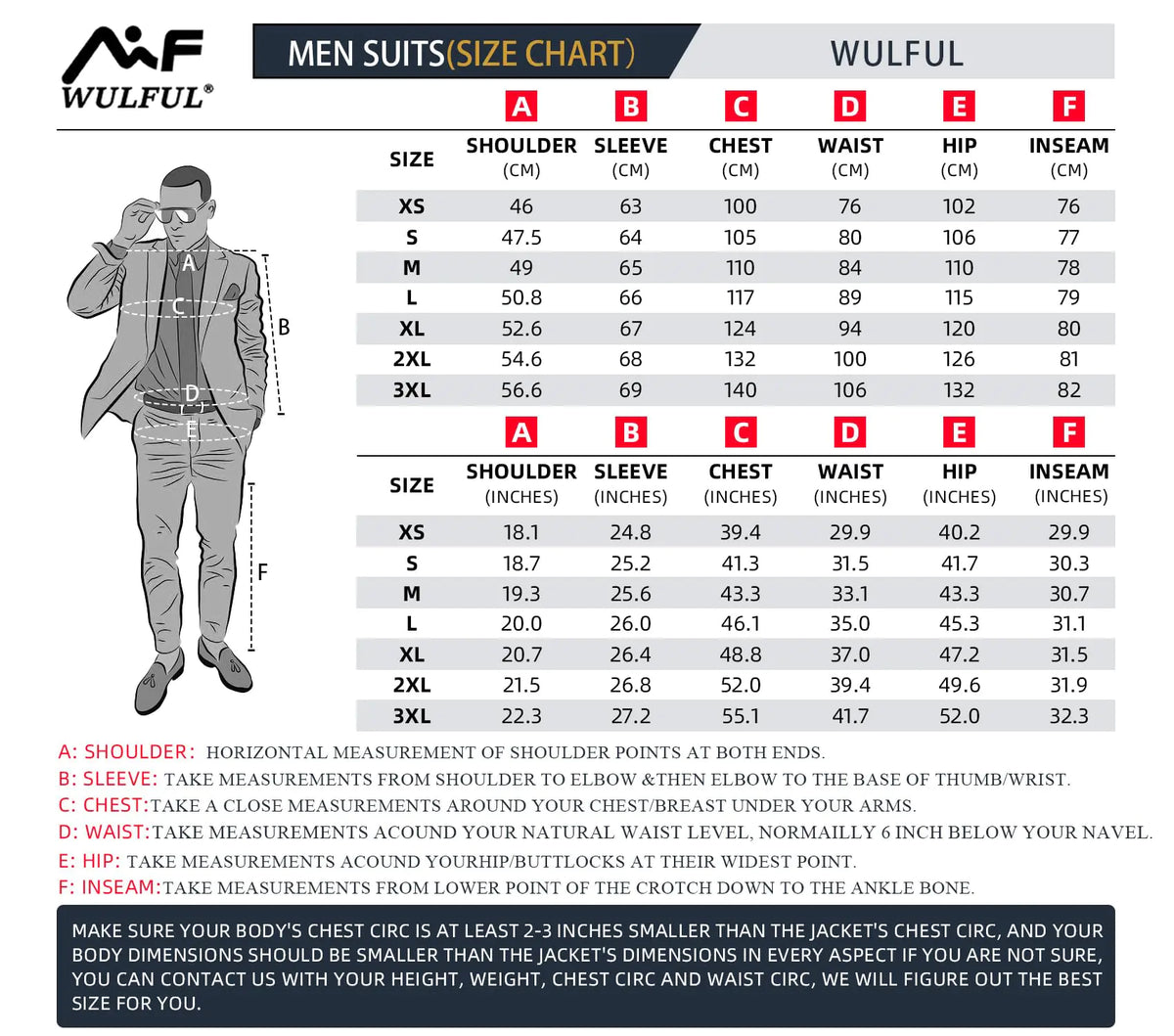 WULFUL Men's 3 Piece Slim Fit Suit Set Two Button Blazer Jacket Vest Pants Tuxedo Set for Party, Wedding and Business Medium Black-0371 Rieworkes