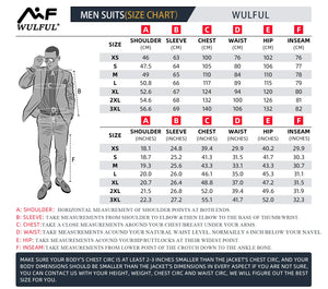 WULFUL Men's 3 Piece Slim Fit Suit Set Two Button Blazer Jacket Vest Pants Tuxedo Set for Party, Wedding and Business Medium Black-0371 Rieworkes