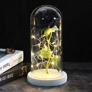 Enchanted Glass Rose Decoration Rieworkes