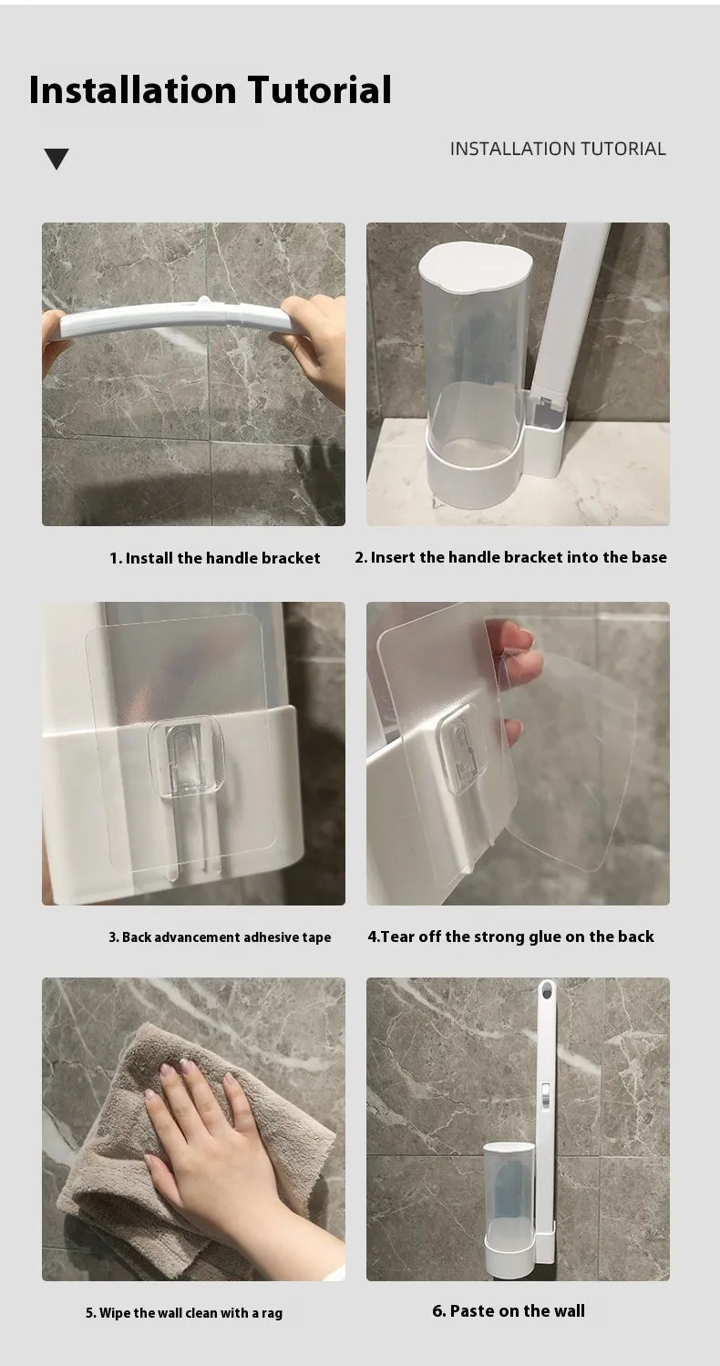 Bathroom Wall-mounted Long Handle Household Cleaning Sets Mimarta