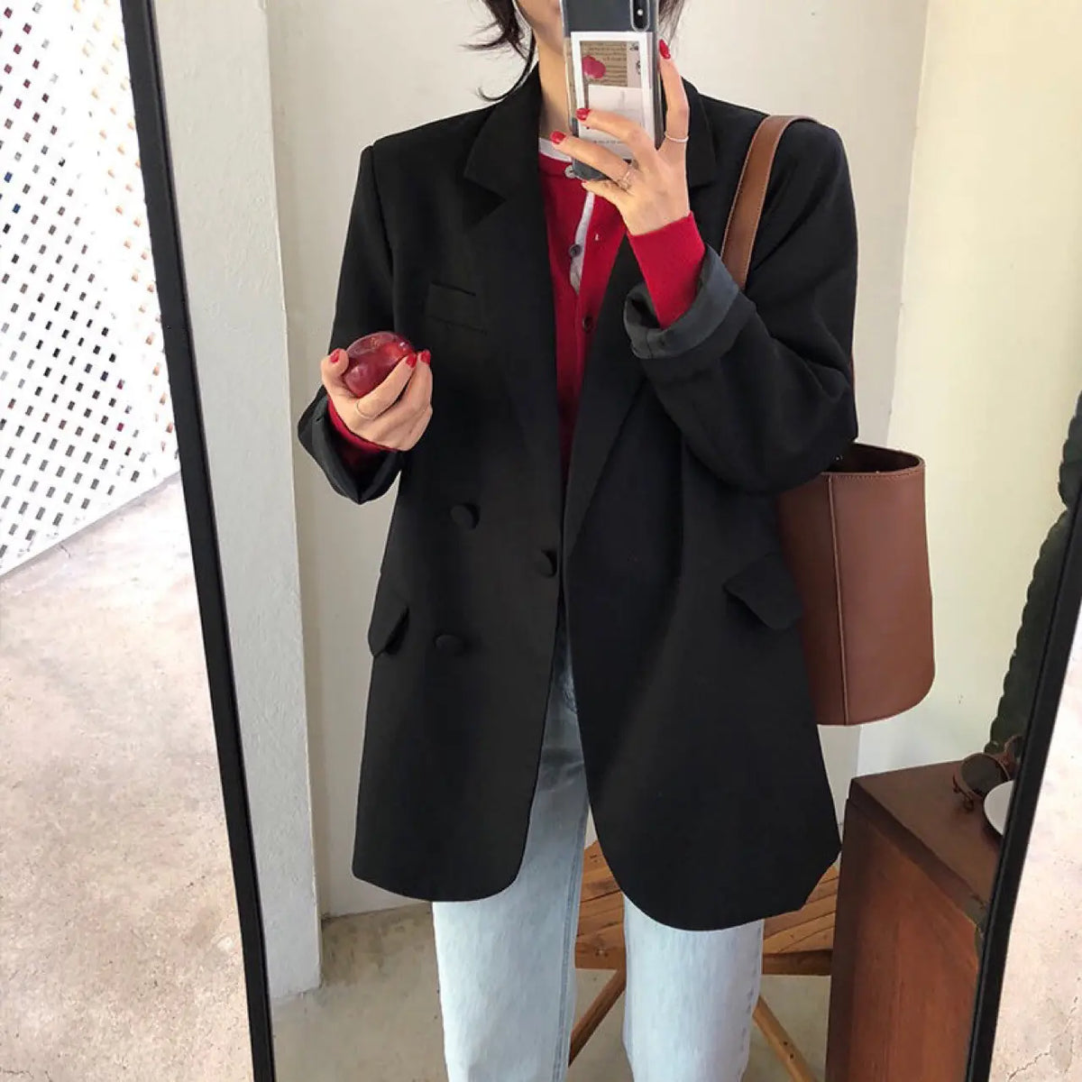 Elegant Loose Fit Lazy Suit Jacket Mimarta