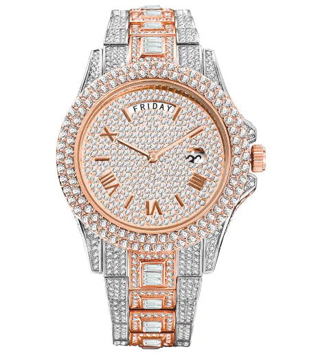 Men's Luxury Crystal Watches Rieworkes