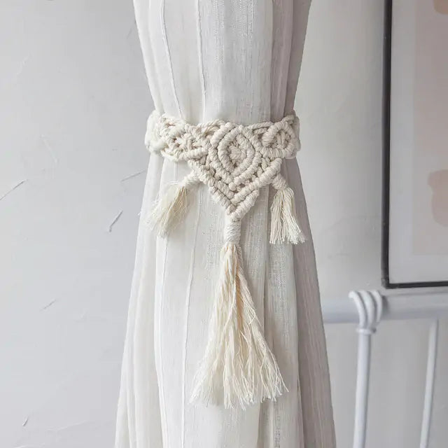 Macrame Room Decoration Curtain Tieback Rope Rieworkes