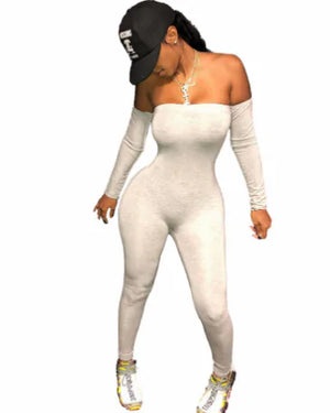 Women Strapless Bodycon Jumpsuit Rieworkes