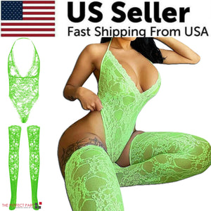 Women Lace Sexy Lingerie Nightwear Babydoll Sleepwear Bodysuit Dress Plus Size Rieworkes