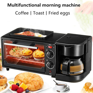 3-in-1 Breakfast Machine: Coffee Maker & Toaster Mimarta