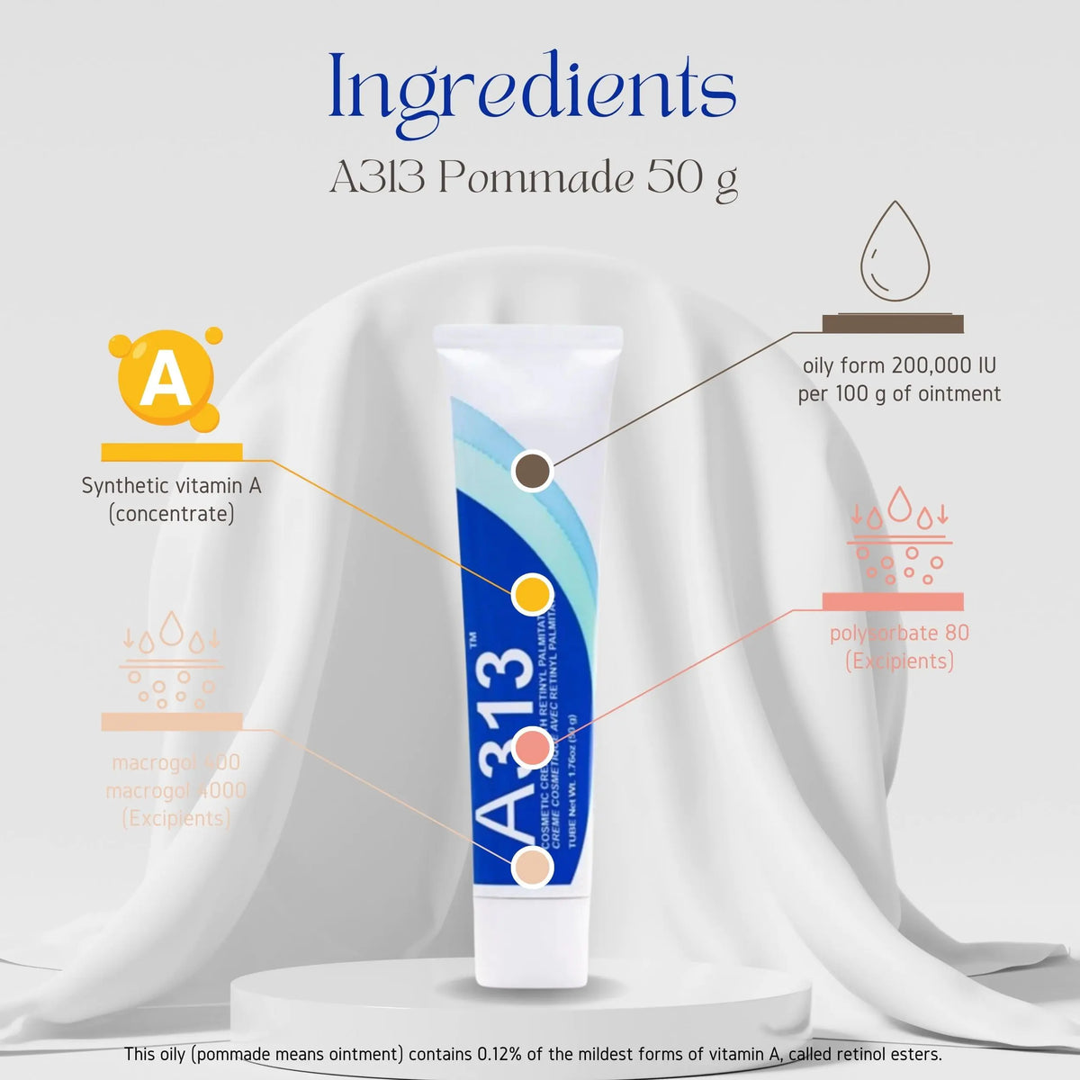 A313 Retinol Pommade Anti Aging Night Cream , The pore cleansing skin cream a313 Rieworkes
