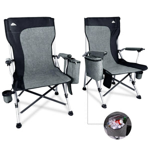 Ablazer 2 Pack Camping Chairs for Adults Portable Hunting Chair Supports 350lbs Oversized Heavy Duty Folding Chair for Camping Padded Seat Outdoor Lawn Folding Chair with Side Pockets Mimarta