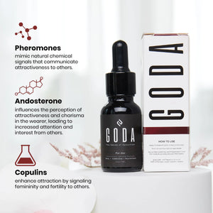 GODA For Her Pheromone Perfume for Women - Long-Lasting Women's Fragrances with Jasmine and Rose - Floral Perfume Oil with Sweet & Spicy Aroma - Vegan & Cruelty-Free Travel Perfume - 15ml/0.50 fl. oz Rieworkes