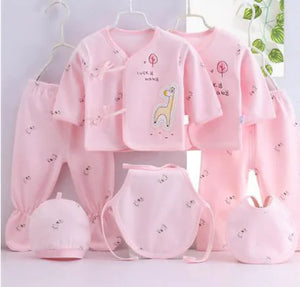 Luxury 7-Piece Cotton Clothing Set for Newborns Mimarta