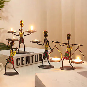 Modern Iron Man Candlestick Rieworkes