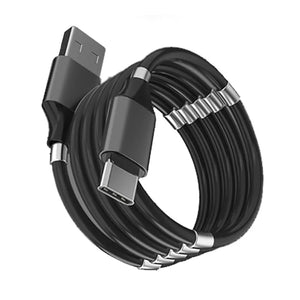 Magnetic Self Winding Cable For Samsung Huawei Rieworkes