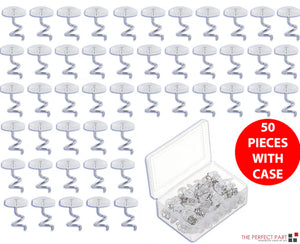 50 Pcs Upholstery Tacks Headliner Pins Clear Heads Twist Bed Fabric Sofa Chair Mimarta
