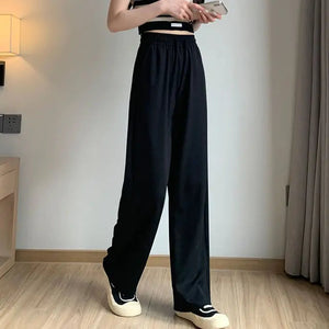 Women Chic Office Wear Straight Pants Rieworkes
