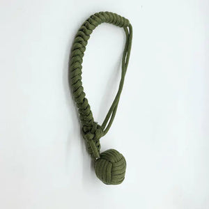 Outdoor EDC Self Defense Keychain with Monkey Fist Rope Mimarta