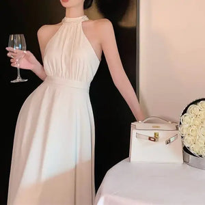 Off White Women's Summer French Dress Mimarta