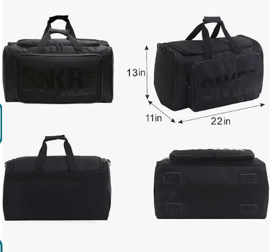 Sneaker Duffel Travel Bag for Men Shoe Bags for Travel Sneaker Bag Basketball Outdoor Sports Gym Bag Travel shoe bag With 3 Adjustable Compartment Dividers Travel Shoe Bags Rieworkes