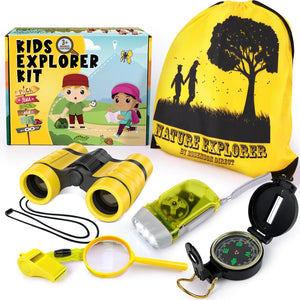 ESSENSON Kids Explorer Kit - Adventure Kit for Kids Outdoor Explorer Kit with Binoculars Summer Outdoor Toys for Kids Ages 4-8 Mimarta