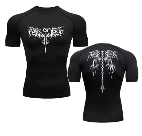 Anime Print Gym Sport Quick Dry Gym TShirts Rieworkes