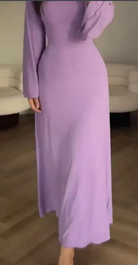Long Sleeve Split Loose Leisure Professional Dress For Women Rieworkes