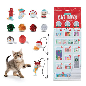 12 Day Festive Whisker Wonderland Advent Calendar Surprise Each Day For 12 days Christmas Gift Box for Cats with Catnip-Infused Delights Plush Crinkle Balls and More for Holiday Mimarta