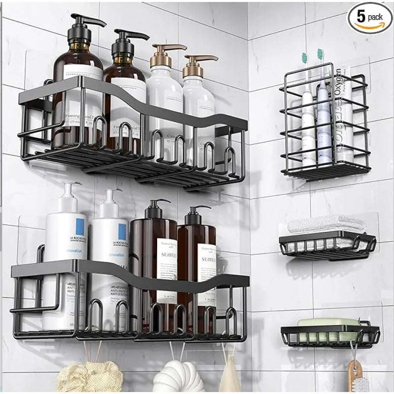 Bathroom Punch-free Storage Rack Wall-mounted Wall Mount Mimarta