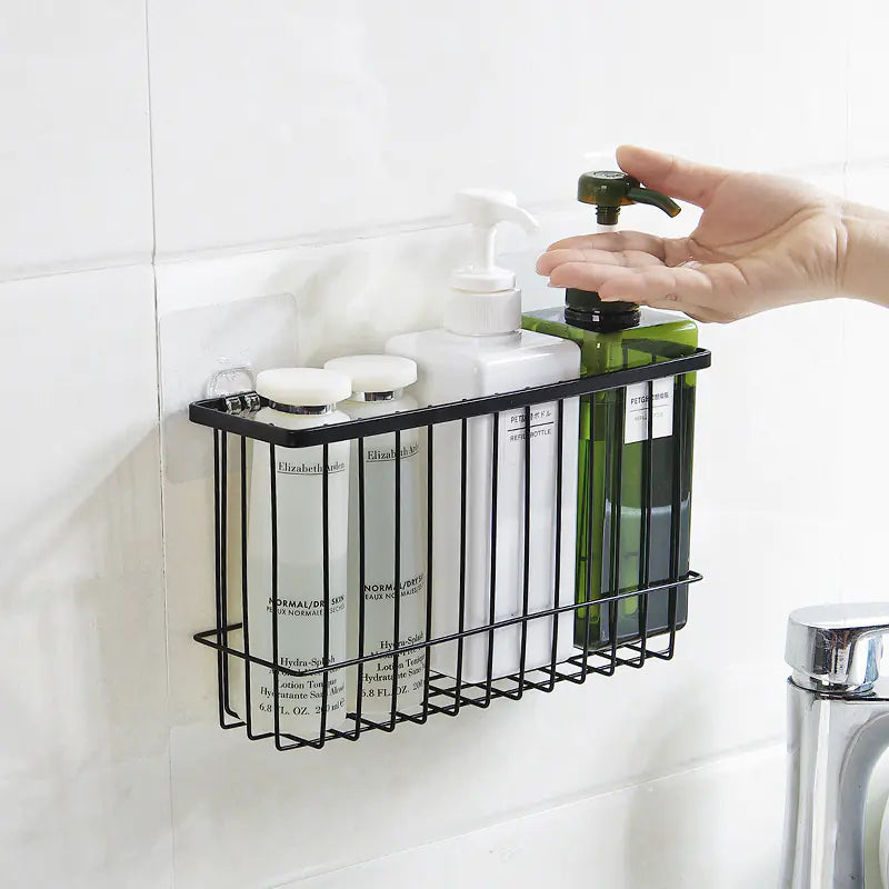 Iron Bathroom Storage Rack - Wall-Mounted Organizer Mimarta
