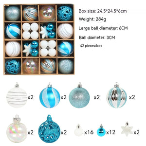 Colorful Christmas Ornament Ball Set Rieworkes