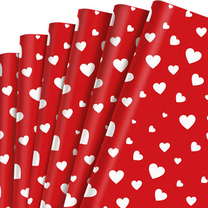 12 Sheets Hearts Wrapping Paper Valentines Day Gift Wrap Paper Heart-Shaped Wrapping Paper Red Love Pattern Wrap Paper Sweet Love Art Paper Valentines Day Party Birthday Wedding Decoration20x 27 Mimarta