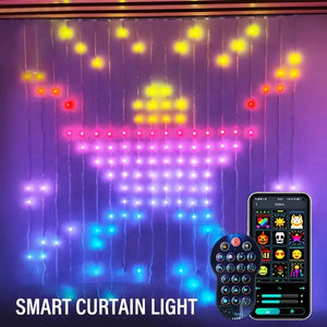 Color Waves LED Curtain Sync Lights Rieworkes