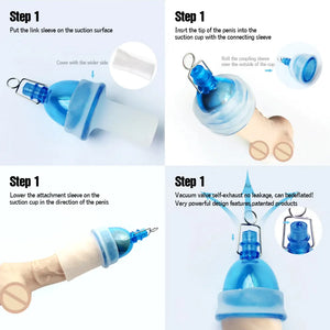 Super Penis Enlargement Extender Vacuum Stretcher Pump Hanger Bigger Enhancement Rieworkes
