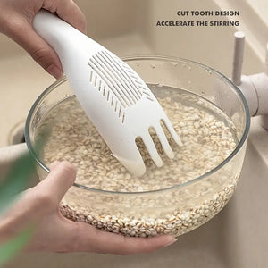 Plastic Kitchen Utensils Set: Rice Colander & Spoons Mimarta