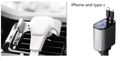 Metal Car Charger 100W Super Fast Charging Car Cigarette Lighter USB-C Adapter Rieworkes
