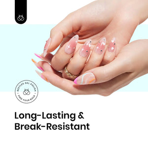 Beetles 5 in 1 Nail Glue Gel for Nail Tips and Clear Acrylic Nails Long Lasting, Curing Needed UV Extension Glue for Clear False Nail Tips and Clear Press on Nails, Nail Repair Treatment Rieworkes