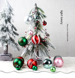 Colorful Christmas Ornament Ball Set Rieworkes