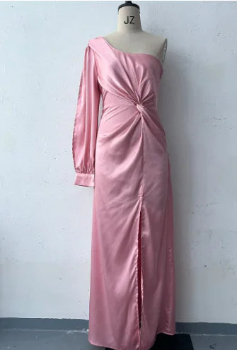 Women's Cinched Waist Slim-Fit Evening Dress Rieworkes