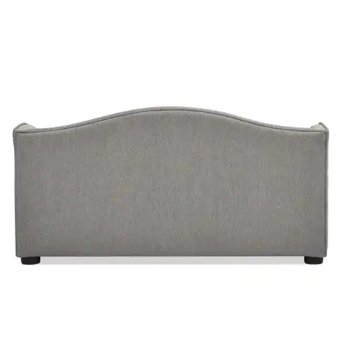 Robin 35 Tufted Wingback Pet Sofa Bed, Medium, Uptown Gray Stain Resistant High Performance Polyester Mimarta