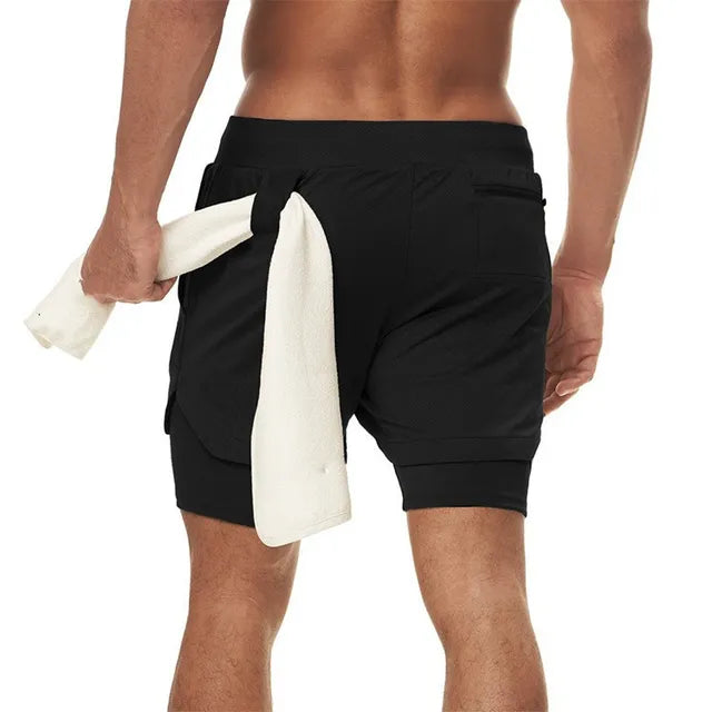 Camo Running Shorts Men Gym Sports Rieworkes