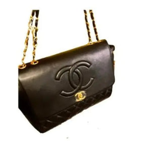 Flap with Top Black Lux Bag Mimarta