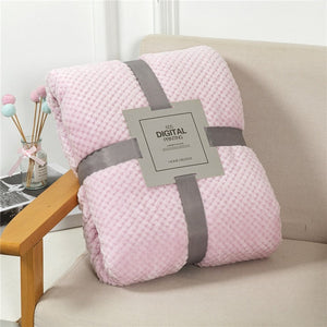 Fluffy Plaid Winter Bed Blankets Rieworkes